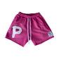 VÖL.2 Coral Pink Logo Shorts