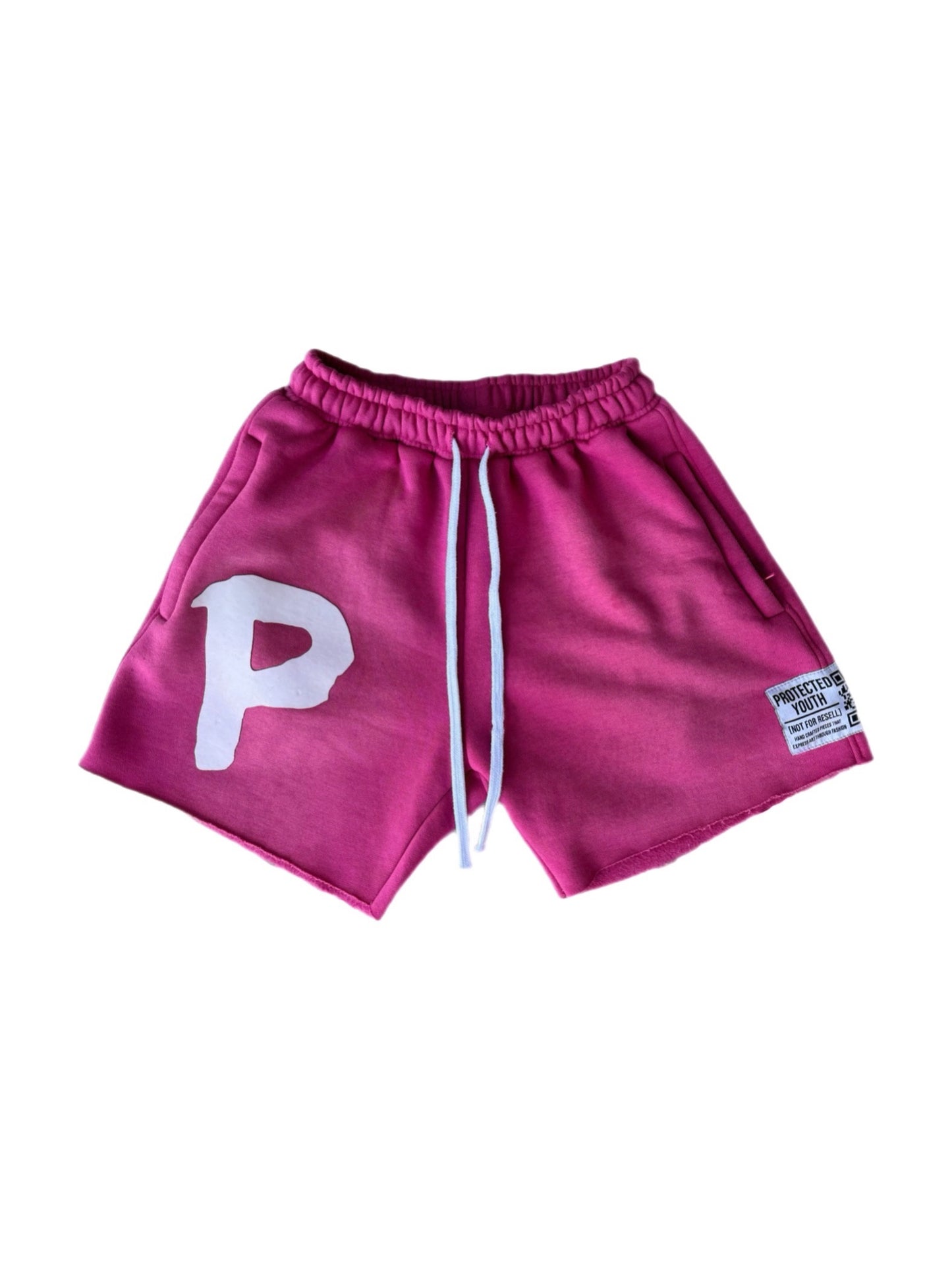 VÖL.2 Coral Pink Logo Shorts