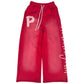 Crimson Red Graffiti Sweats