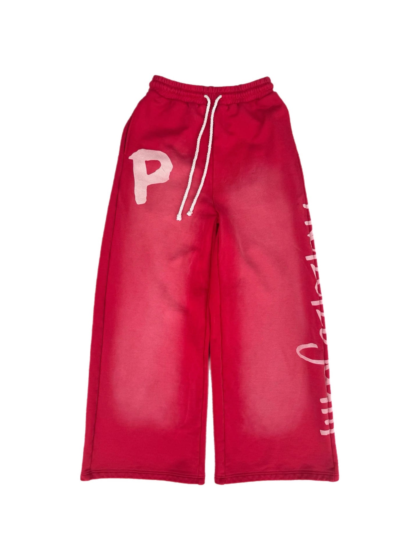 Crimson Red Graffiti Sweats